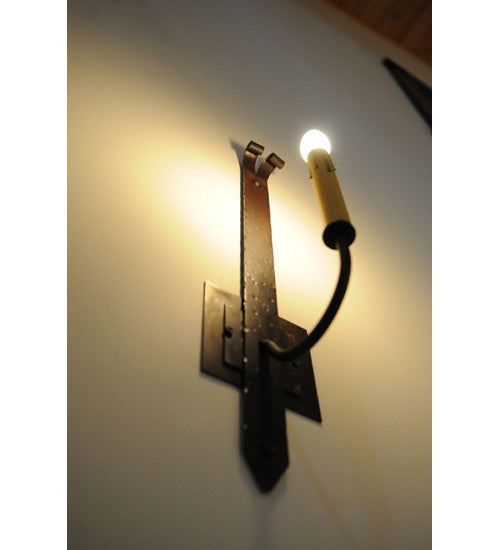 2nd Avenue - 13369-6 - One Light Wall Sconce - Primitive - Hand Wrought Iron