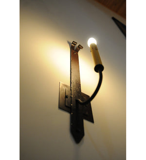 2nd Avenue - 13369-6 - One Light Wall Sconce - Primitive - Hand Wrought Iron