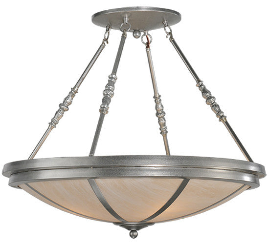 2nd Avenue - 60461-2 - Four Light Semi Flush Mount - Commerce - Nickel