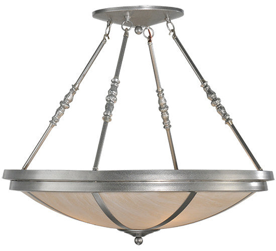 2nd Avenue - 60461-2 - Four Light Semi Flush Mount - Commerce - Nickel