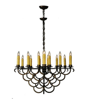 2nd Avenue - 50286-141 - 23 Light Chandelier - Picadilly - Antique Copper/Black Stipple