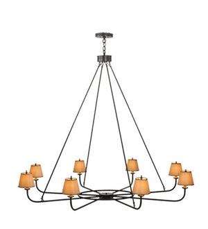 2nd Avenue - 200401-3 - Eight Light Chandelier - Brach Ring - Timeless Bronze