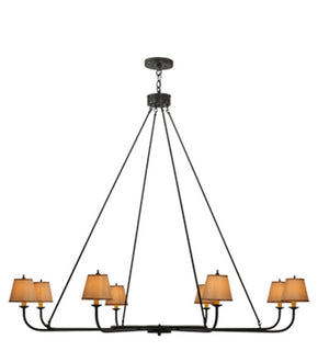 2nd Avenue - 200401-3 - Eight Light Chandelier - Brach Ring - Timeless Bronze