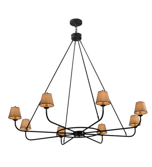 2nd Avenue - 200401-3 - Eight Light Chandelier - Brach Ring - Timeless Bronze