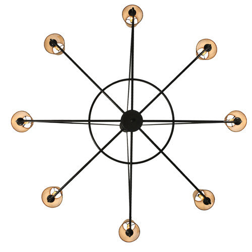 2nd Avenue - 200401-3 - Eight Light Chandelier - Brach Ring - Timeless Bronze