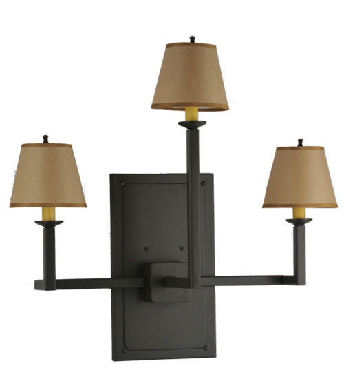 2nd Avenue - 200401-4 - Three Light Wall Sconce - Brach Ring - Timeless Bronze