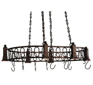 2nd Avenue - 34944-17 - Six Light Pot Rack - Revival - Mahogany Bronze