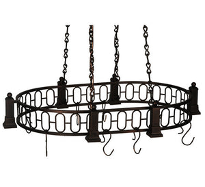 2nd Avenue - 34944-17 - Six Light Pot Rack - Revival - Mahogany Bronze