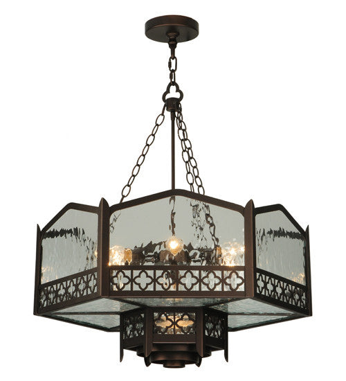 2nd Avenue - 14207-12 - Seven Light Pendant - Church - Mahogany Bronze