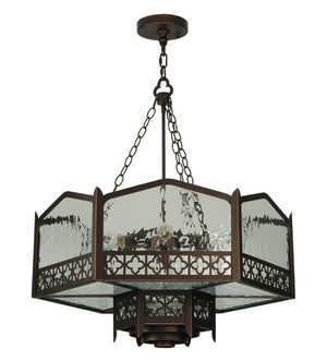 2nd Avenue - 14207-12 - Seven Light Pendant - Church - Mahogany Bronze