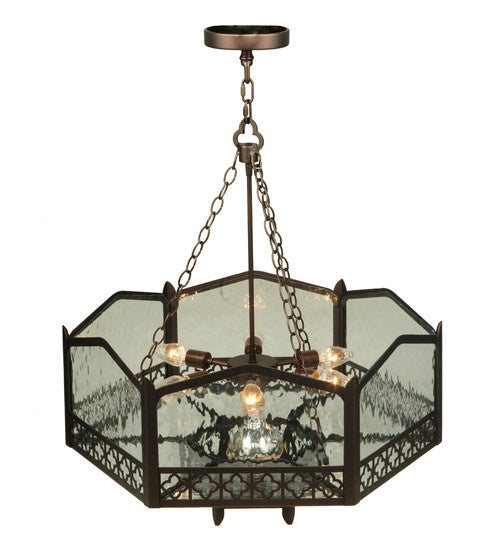 2nd Avenue - 14207-12 - Seven Light Pendant - Church - Mahogany Bronze