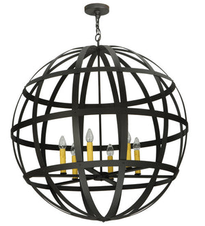 2nd Avenue - 200606-1 - Six Light Pendant - Atlas - Wrought Iron