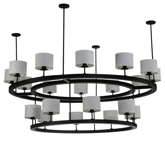 2nd Avenue - 212632-2 - 20 Light Semi Flush Mount - Chestnut Hill - Matte Black