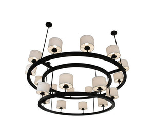 2nd Avenue - 212632-2 - 20 Light Semi Flush Mount - Chestnut Hill - Matte Black