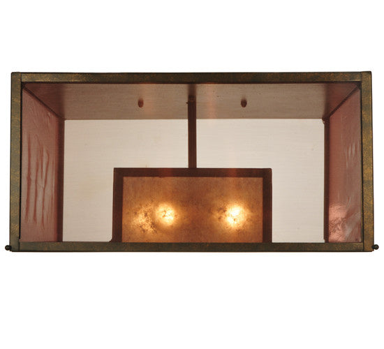 2nd Avenue - 200116-4 - Four Light Flush Mount - Quadrato - Gilded Tobacco