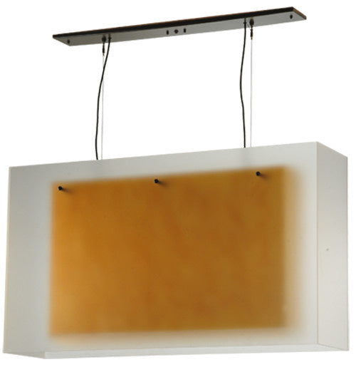 2nd Avenue - 5633-18.MED - Three Light Pendant - Quadrato - Timeless Bronze