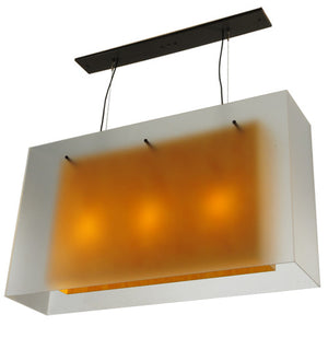 2nd Avenue - 5633-18.MED - Three Light Pendant - Quadrato - Timeless Bronze