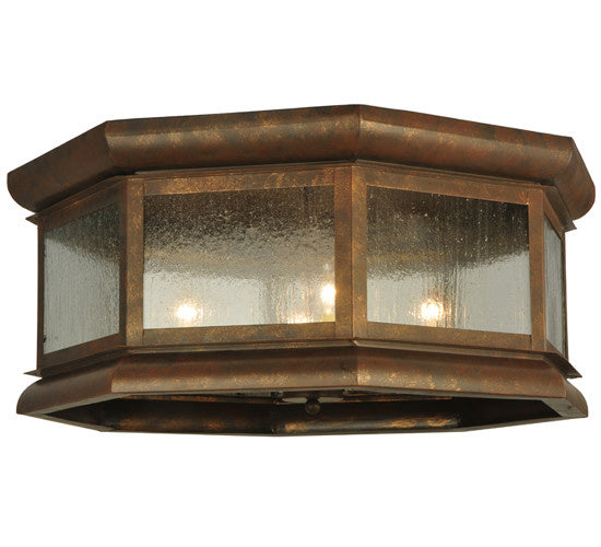 2nd Avenue - 201757-1 - Four Light Flush Mount - Manchester - Antique Rust