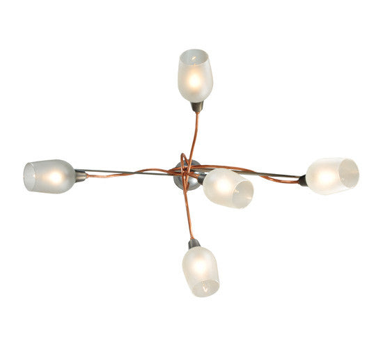 2nd Avenue - 200270-2.MOD - Five Light Chandelier - Ballerina - Copper And Steel Clear Coated