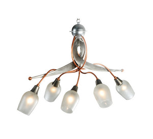 2nd Avenue - 200270-2.MOD - Five Light Chandelier - Ballerina - Copper And Steel Clear Coated