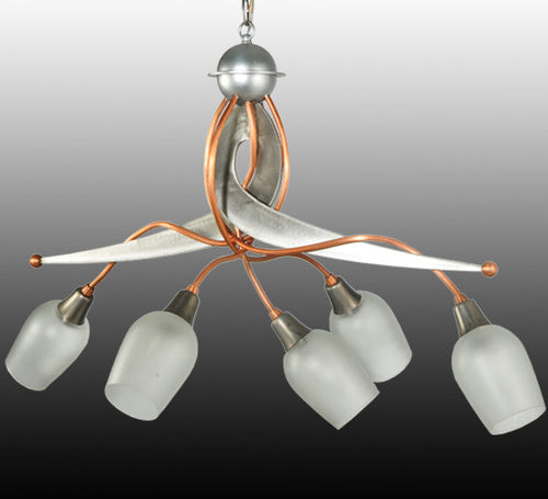 2nd Avenue - 200270-2.MOD - Five Light Chandelier - Ballerina - Copper And Steel Clear Coated