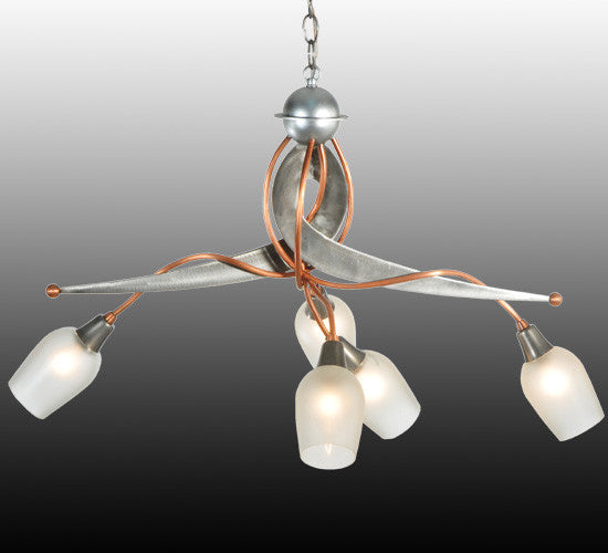 2nd Avenue - 200270-2.MOD - Five Light Chandelier - Ballerina - Copper And Steel Clear Coated