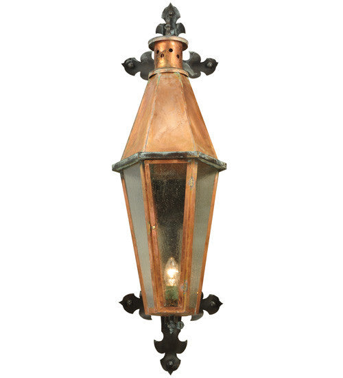 2nd Avenue - 48259-190 - One Light Wall Sconce - Millesime - Raw Copper W/Verdi Brass