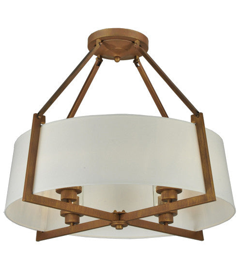 2nd Avenue - 212632-7 - Four Light Semi Flush Mount - Cilindro - Cortez Gold