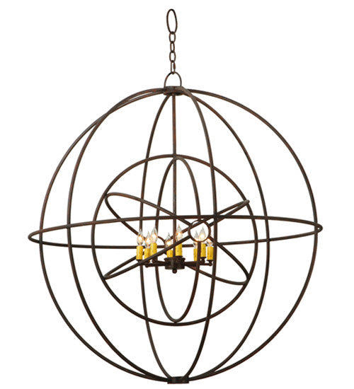 2nd Avenue - 48259-211 - Eight Light Chandelier - Atom Enerjisi - Rusty Nail