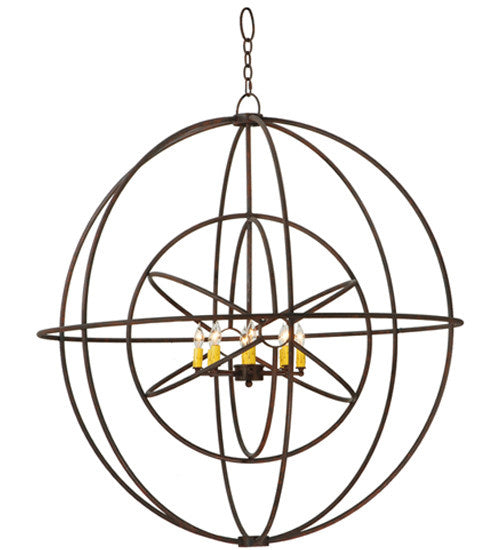 2nd Avenue - 48259-211 - Eight Light Chandelier - Atom Enerjisi - Rusty Nail