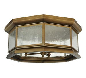 2nd Avenue - 61532-1 - Four Light Flush Mount - Manchester - Brass