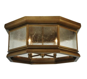 2nd Avenue - 61532-1 - Four Light Flush Mount - Manchester - Brass