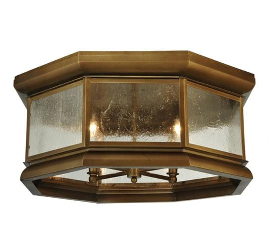 2nd Avenue - 61532-1 - Four Light Flush Mount - Manchester - Brass