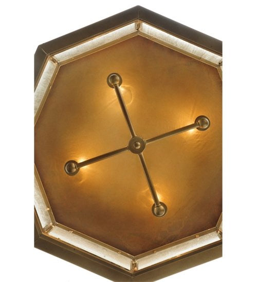 2nd Avenue - 61532-1 - Four Light Flush Mount - Manchester - Brass