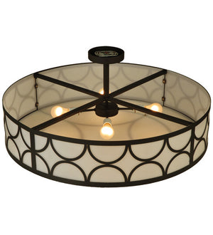 2nd Avenue - 59735-145 - Four Light Semi Flush Mount - Revival - Oil Rubbed Bronze