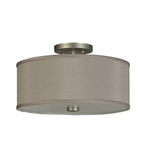 2nd Avenue - 214340-20 - Two Light Flush Mount - Cilindro - Nickel