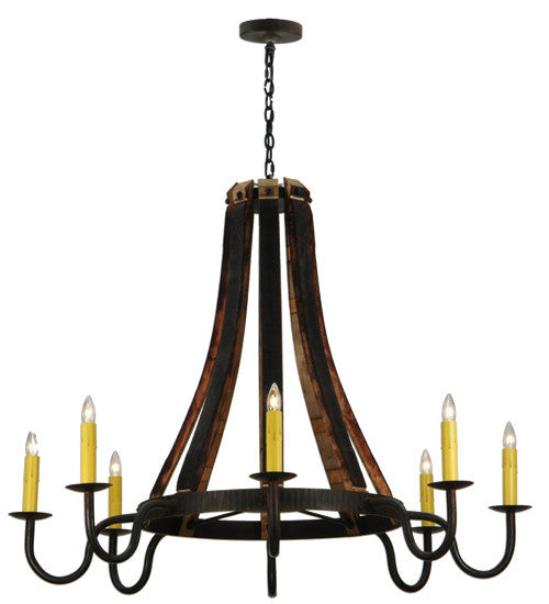 2nd Avenue - 1-0041151255-104 - Eight Light Chandelier - Barrel Stave - Costello Black