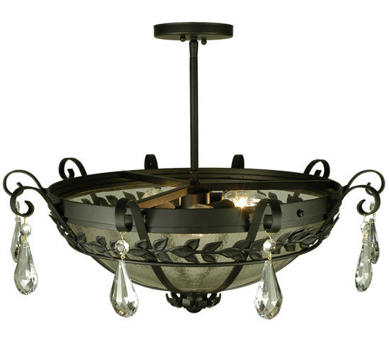 2nd Avenue - 87602.24.SF.X - Three Light Semi Flush Mount - Florentine - Blackwash