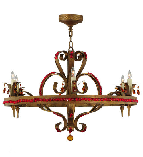 2nd Avenue - 210717-13.X - Six Light Chandelier - Grosetto - Cortez Gold