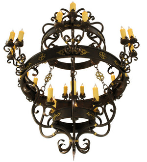 2nd Avenue - 01.0989.60.75H - 24 Light Chandelier - Santino - Gilded Tobacco