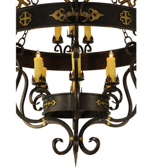 2nd Avenue - 01.0989.60.75H - 24 Light Chandelier - Santino - Gilded Tobacco