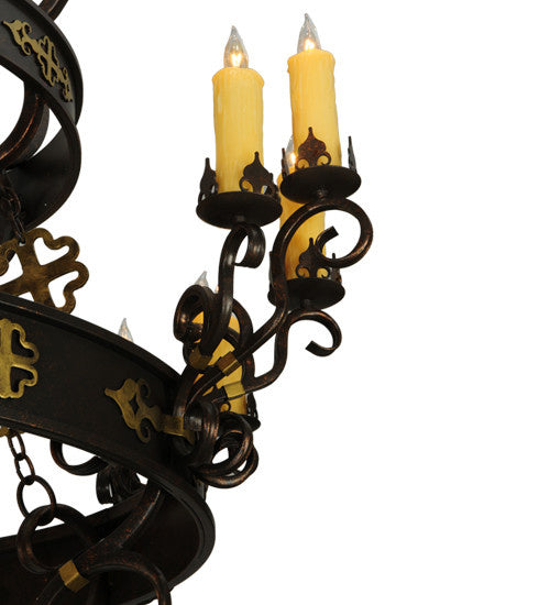 2nd Avenue - 01.0989.60.75H - 24 Light Chandelier - Santino - Gilded Tobacco