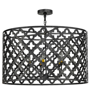 2nd Avenue - 202247-7 - Five Light Pendant - Clover - Black Chrome