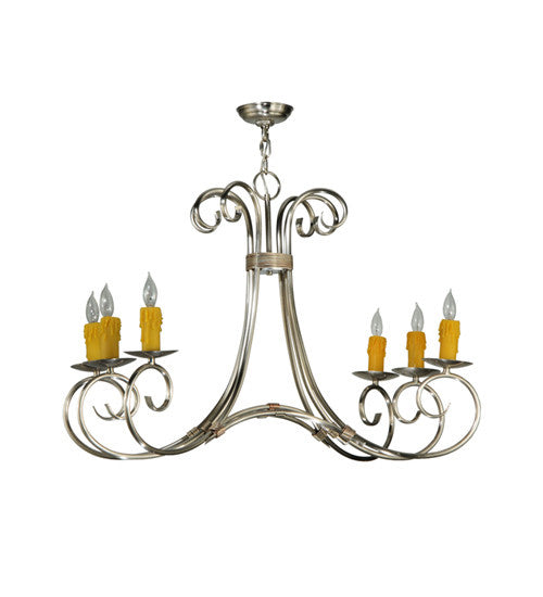 2nd Avenue - 87674.36.BN - Six Light Chandelier - Elon - Brushed Nickel