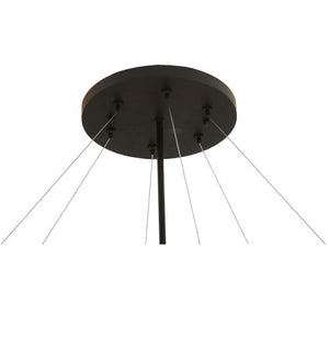 2nd Avenue - 30203-1.ORB/EM.M - Eight Light Pendant - Lucus - Oil Rubbed Bronze