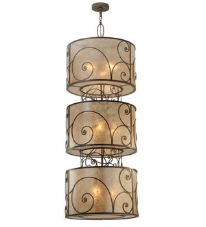 2nd Avenue - 200056-23 - Nine Light Pendant - Granada - Gilded Tobacco