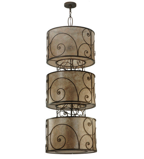 2nd Avenue - 200056-23 - Nine Light Pendant - Granada - Gilded Tobacco