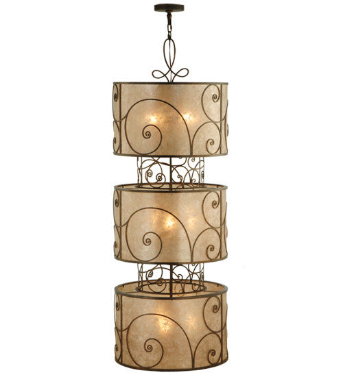 2nd Avenue - 200056-23 - Nine Light Pendant - Granada - Gilded Tobacco