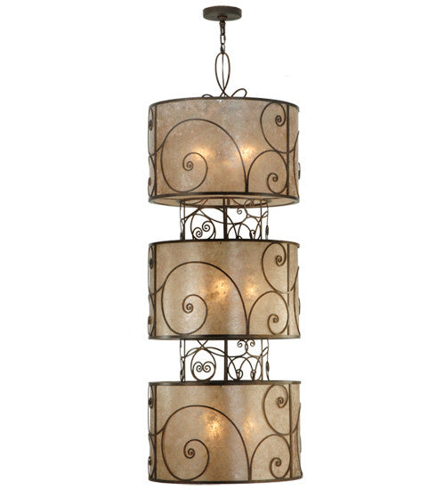 2nd Avenue - 200056-23 - Nine Light Pendant - Granada - Gilded Tobacco