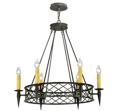 2nd Avenue - 1-0502184137-47 - Six Light Chandelier - Topridge - Timeless Bronze